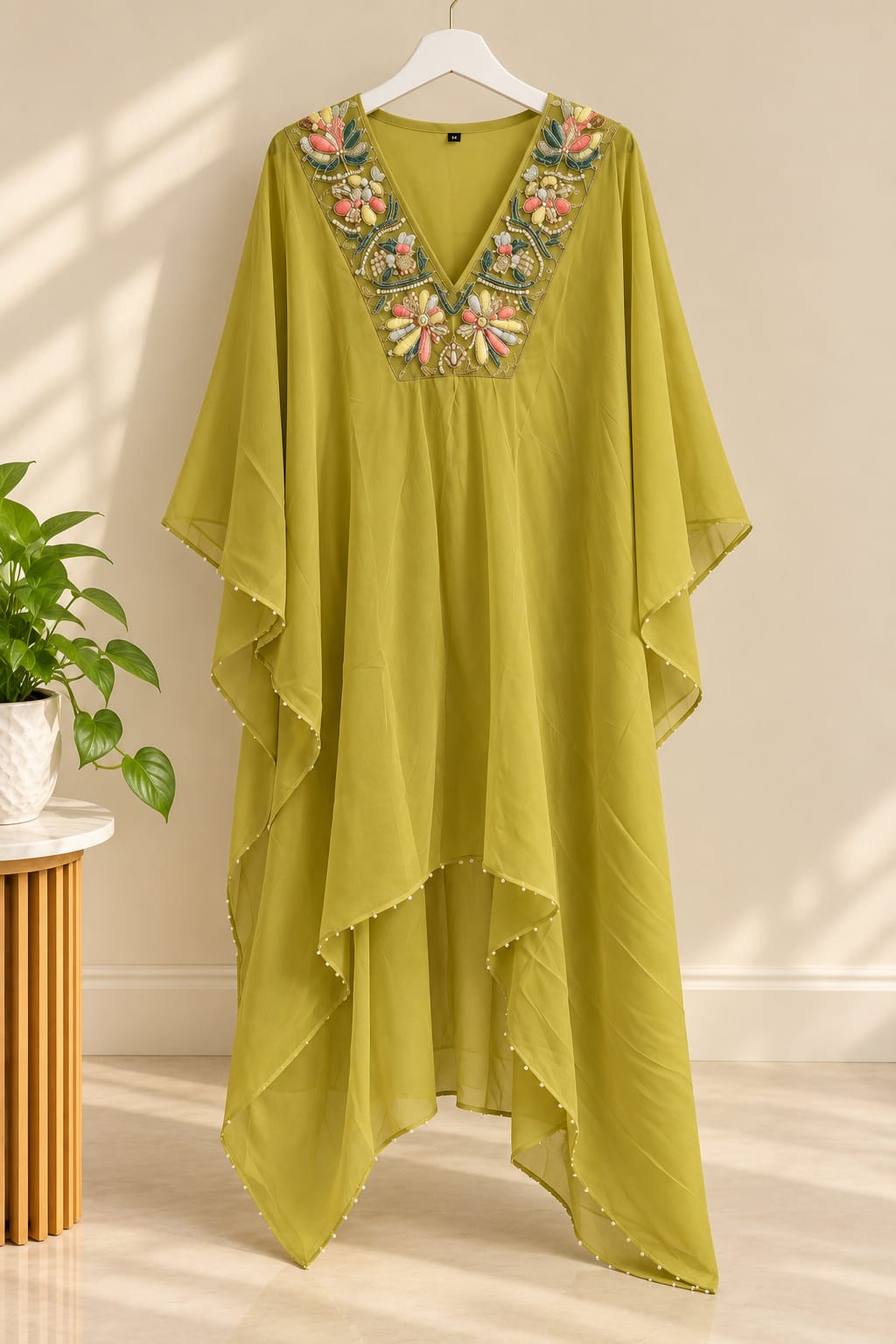 Lime green kaftan